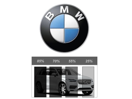Ferdigskåret avtakbar solfilm - BMW