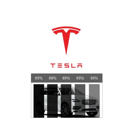 Ferdigskret profesjonell solfilm - TESLA S 3 X Y