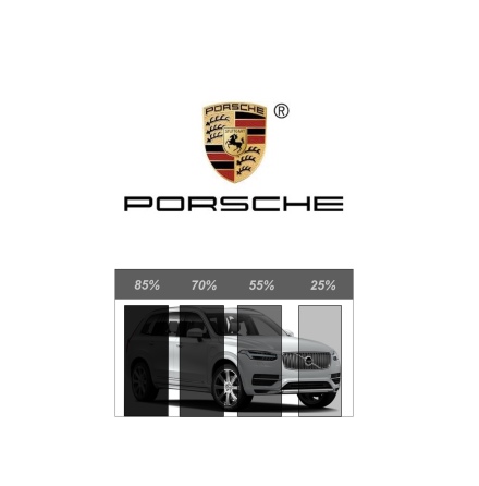 Ferdigskret avtakbar solfilm - PORSCHE