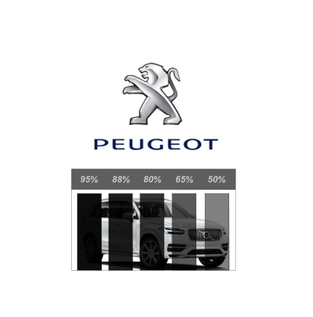 Ferdigskret profesjonell solfilm - PEUGEOT